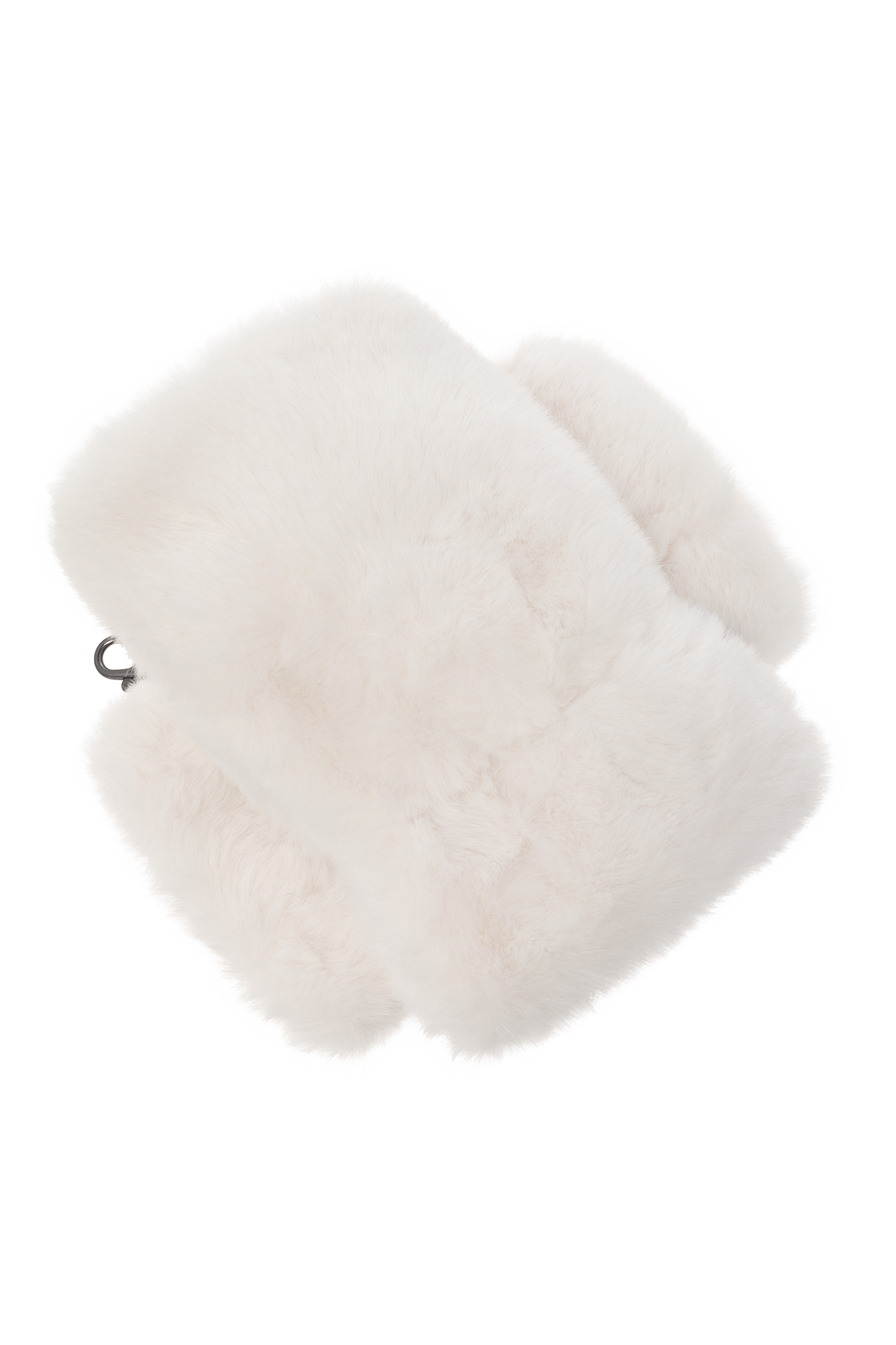 White Faux fur fingerless gloves UGG Vitkac GB